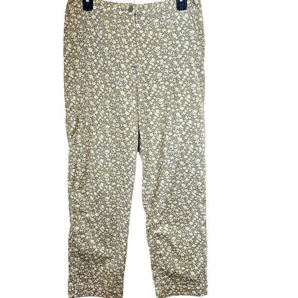 Eddie Bauer Floral Print Straight Leg Pants Size 10 - Picture 1 of 3